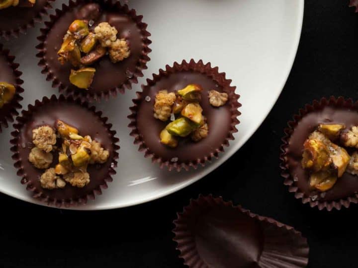 Chocolate Nut Clusters (with Pistachios and Dried Fruit)