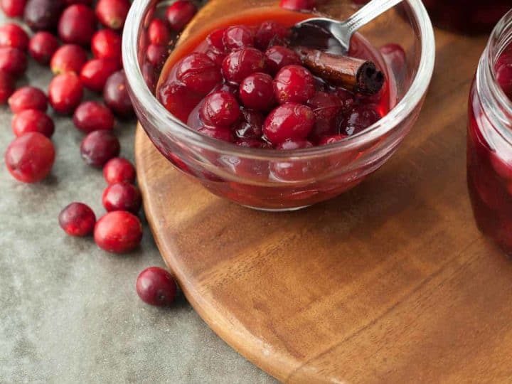 Quick Pickled Spiced Cranberries