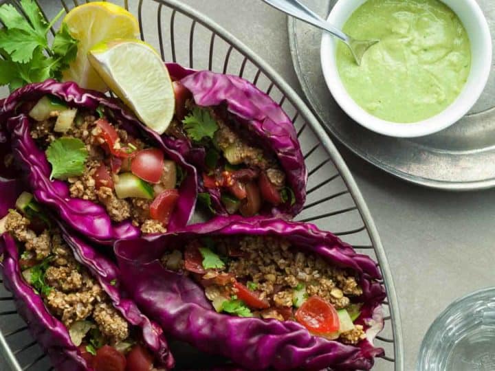 Raw Vegan Tacos with Spicy Zucchini Salsa