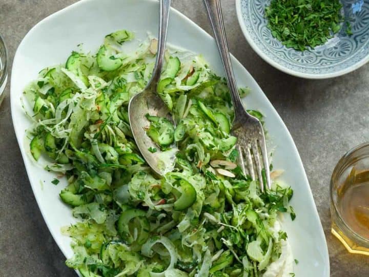 Shaved Celery Cucumber Salad