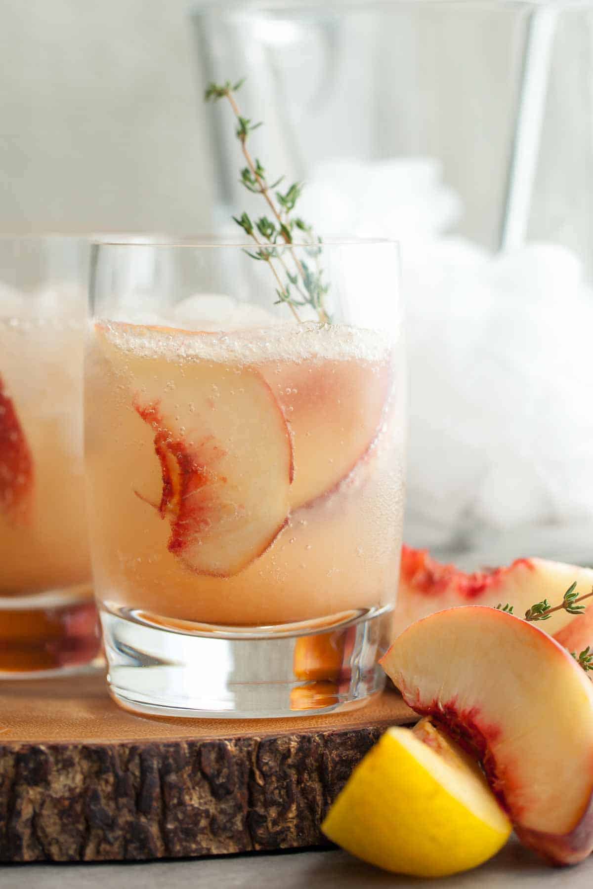 Peach Thyme Shrub