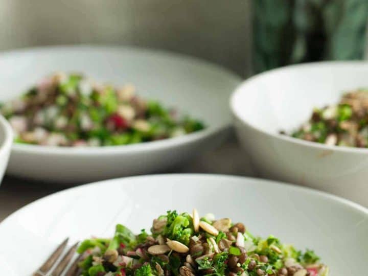 Tabbouleh Style Lentil Radish Salad