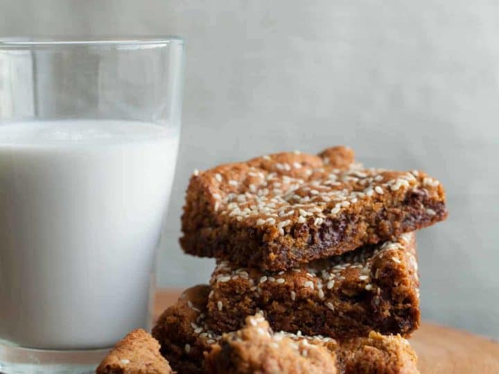 Gluten-Free Tahini Blondies