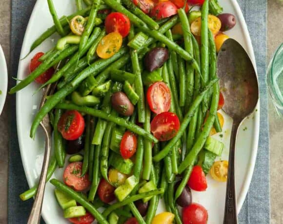 Green Bean and Cherry Tomato Salad (Vegan)
