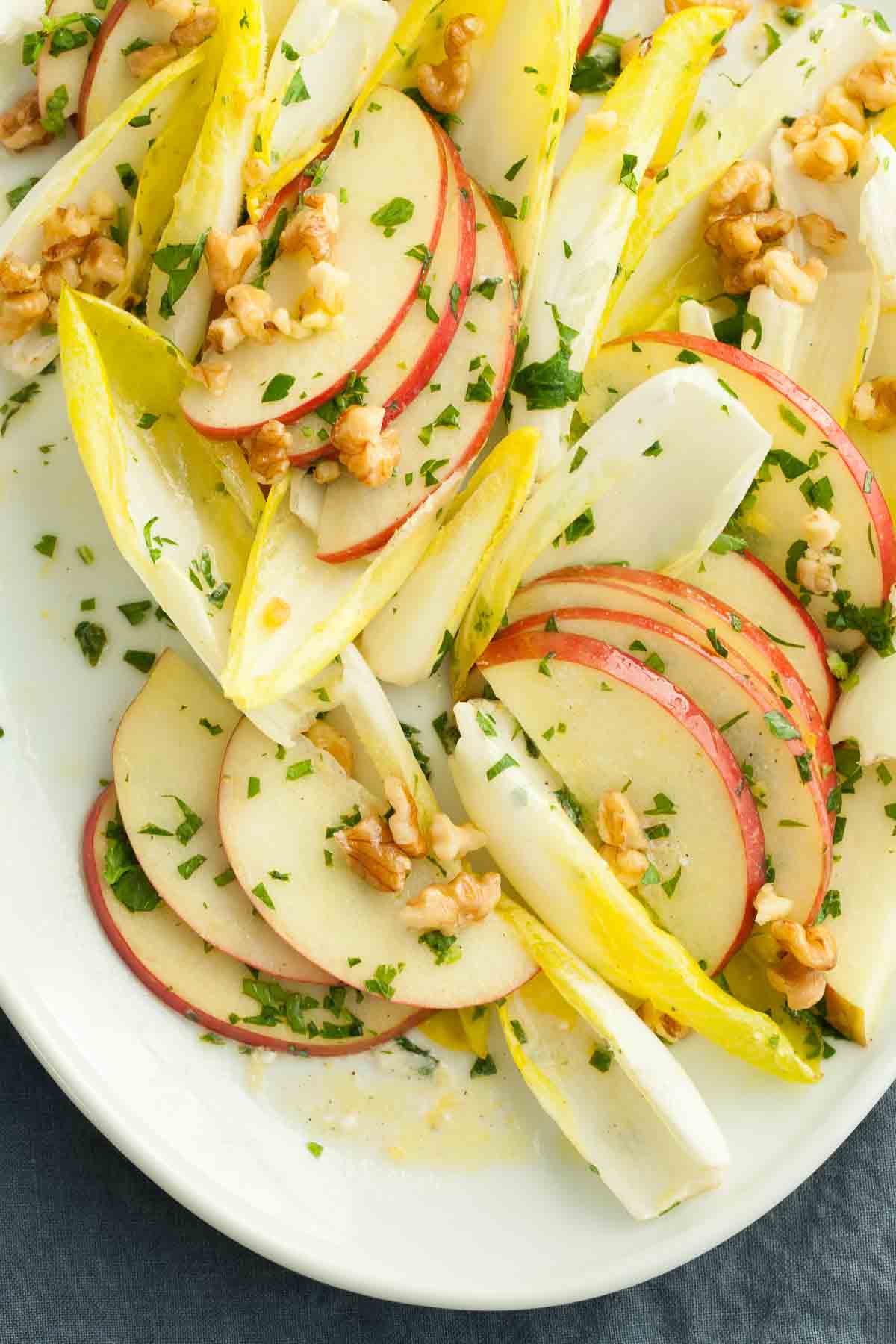 Apple Endive Salad Close Up