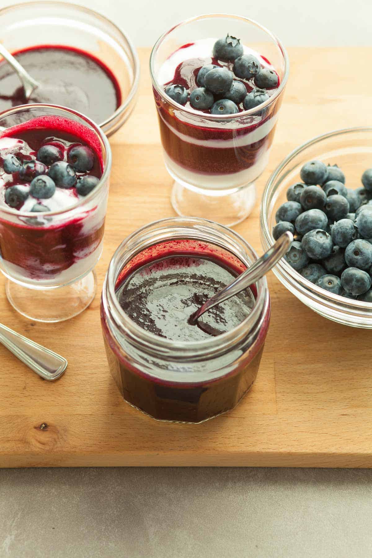 Blueberry Coulis in Jar