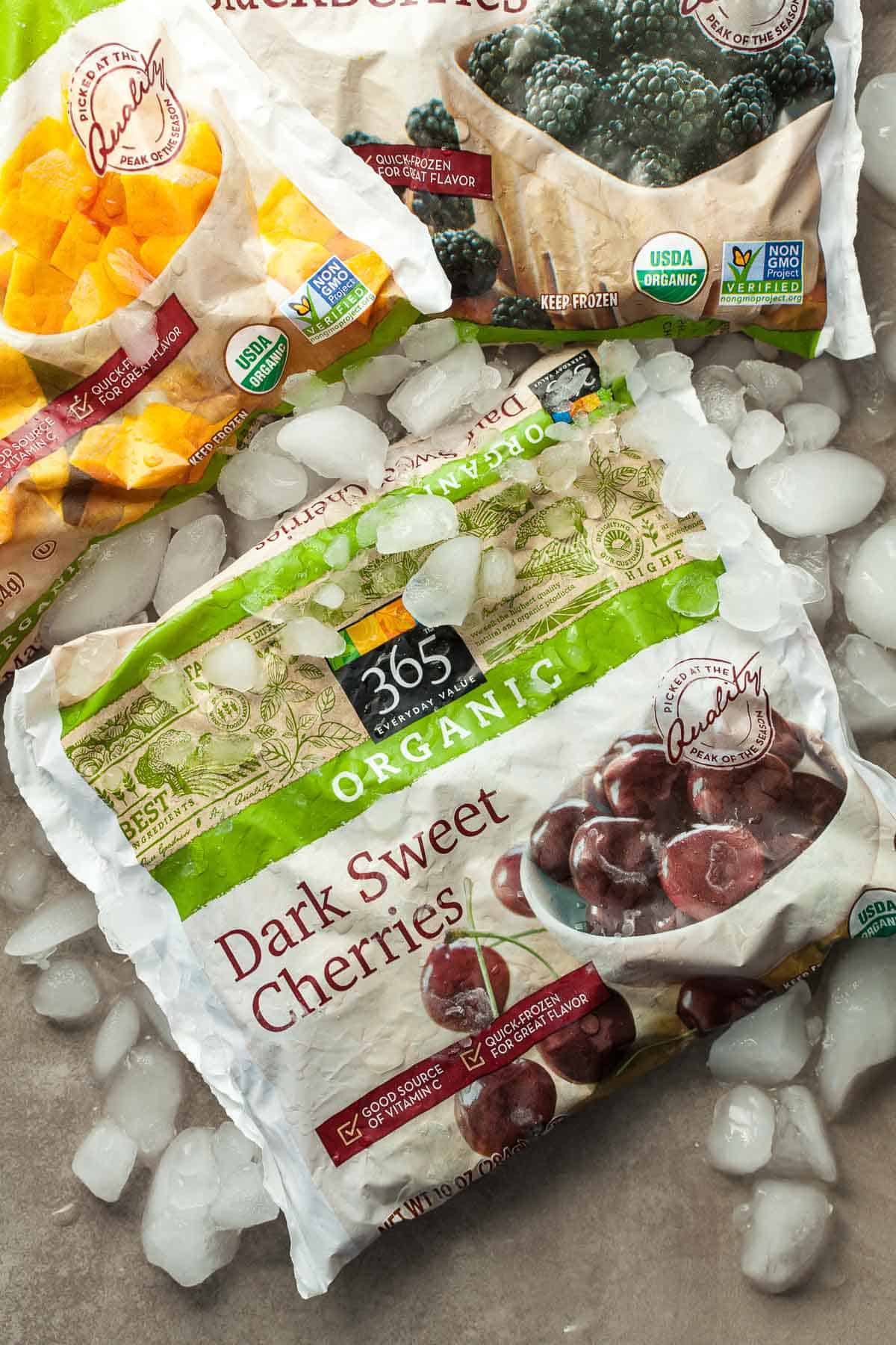 Bags of Organic Frozen Fruit