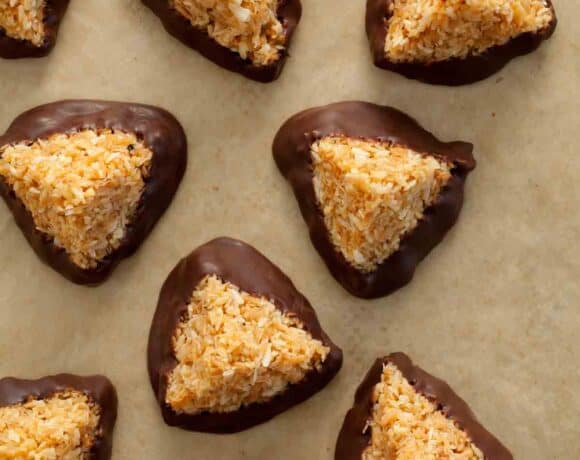 Chocolate Coconut Haystacks Top View