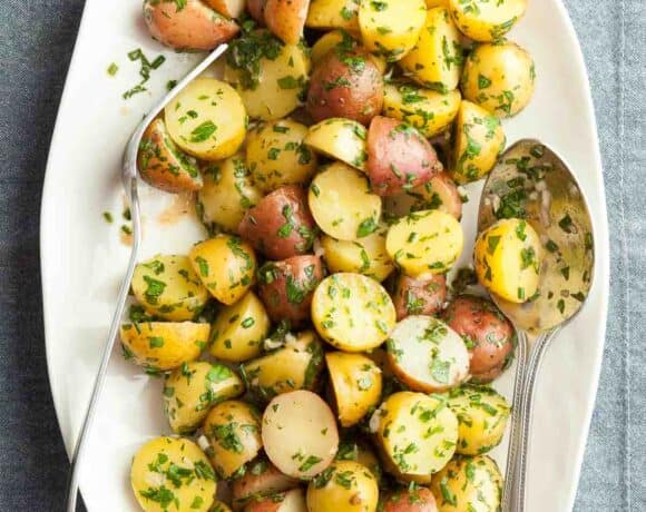 French Potato Salad on Platter