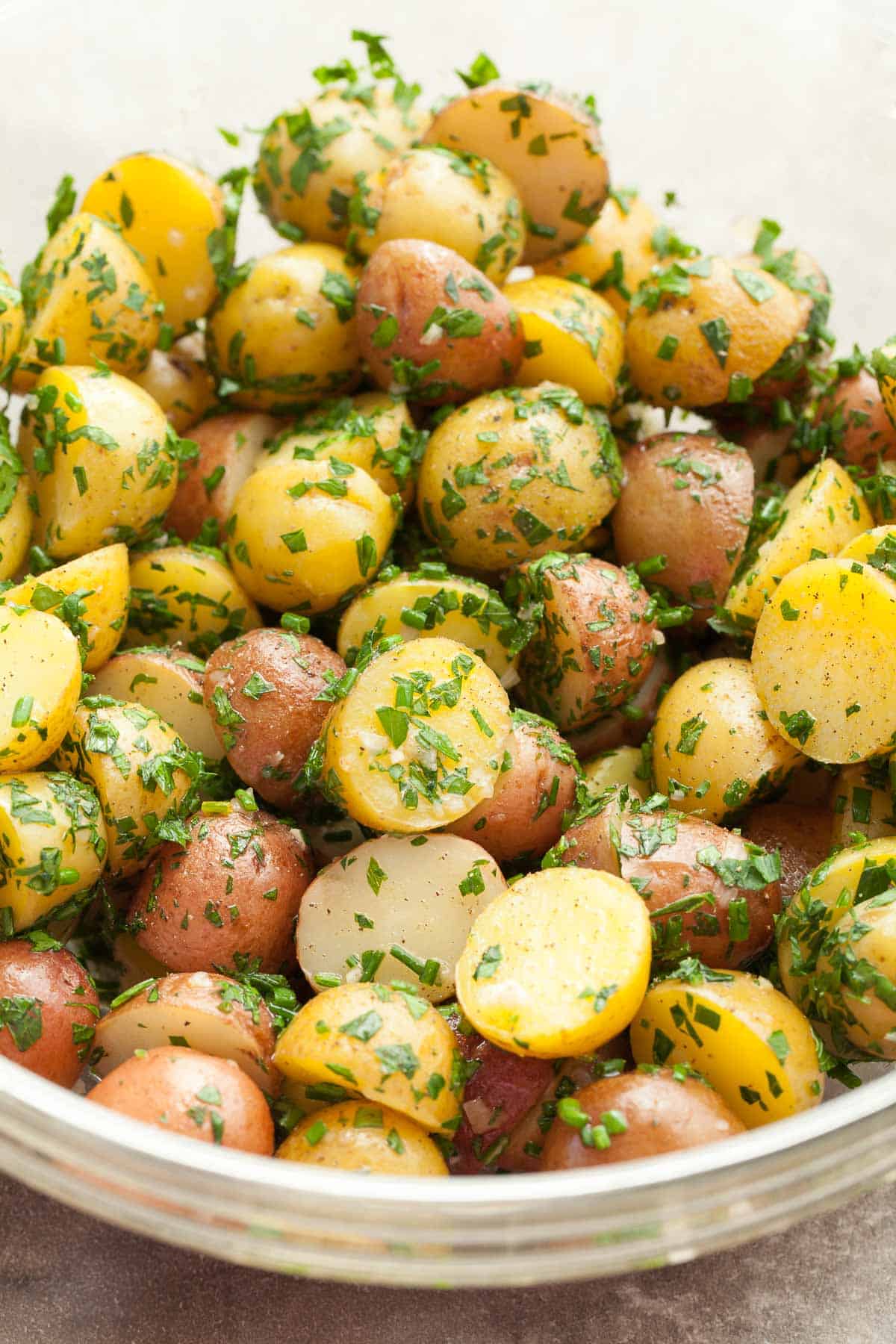 French Potato Salad in Bowl