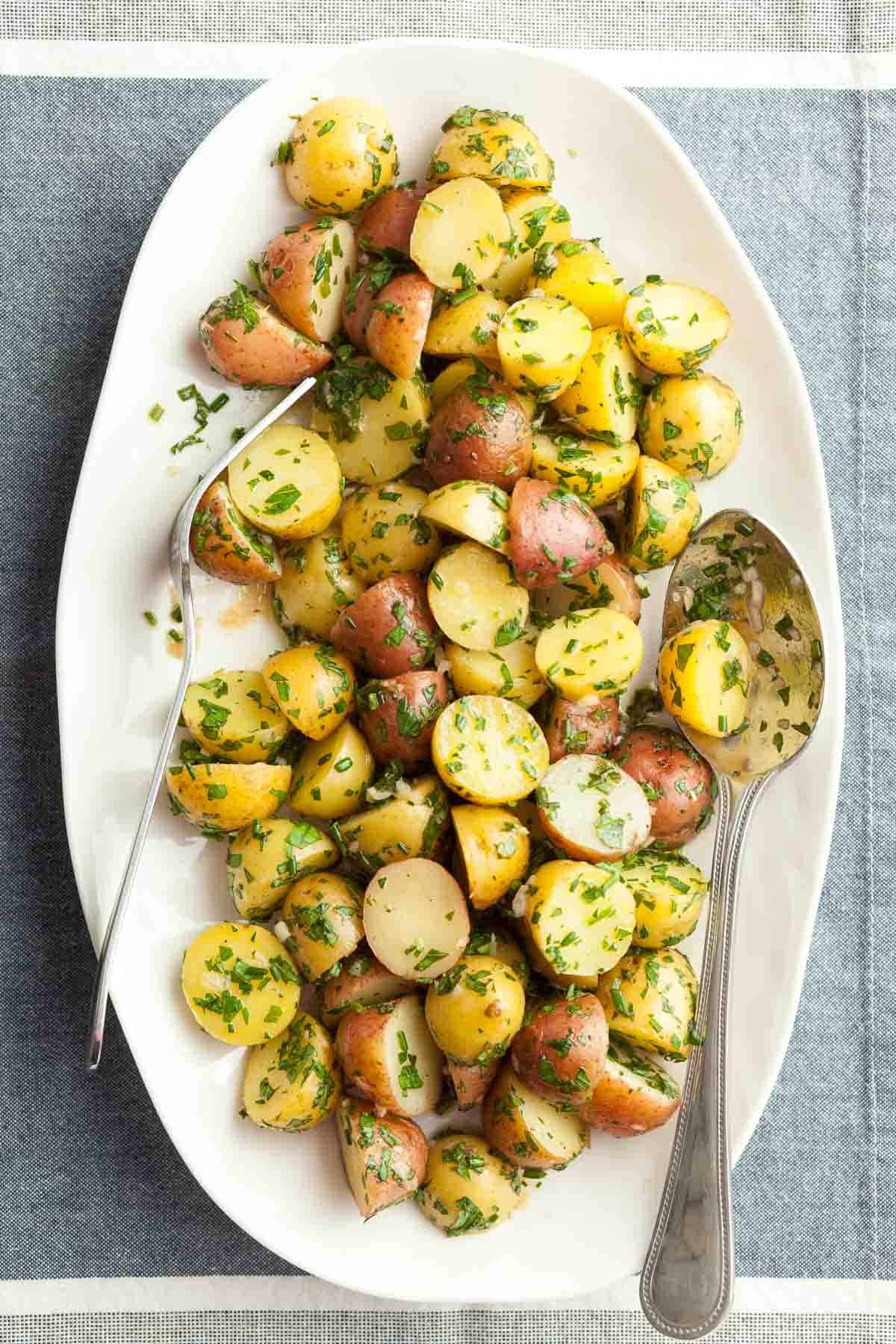 French Potato Salad on Platter