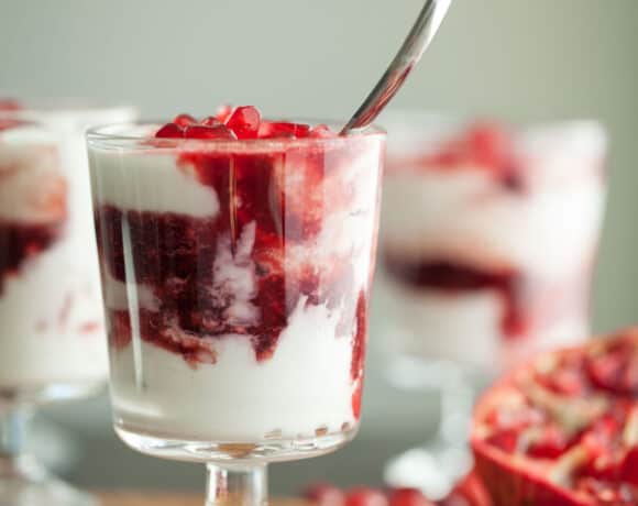 Cranberry Fool with Spoon