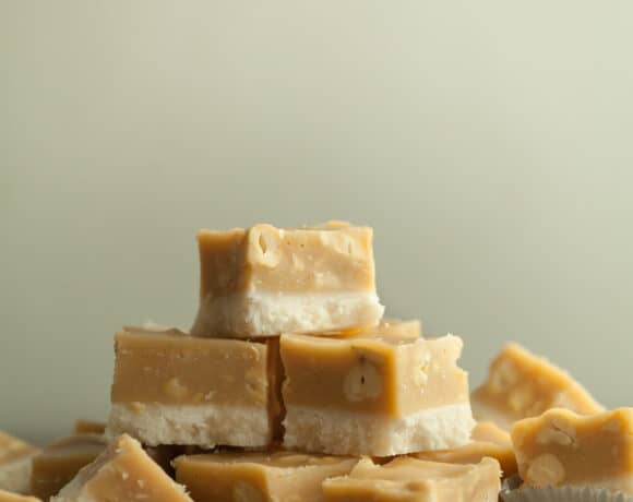 Maple Fudge Squares Stacked