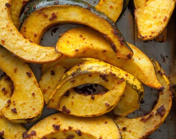 Roasted Winter Squash on Sheet Pan