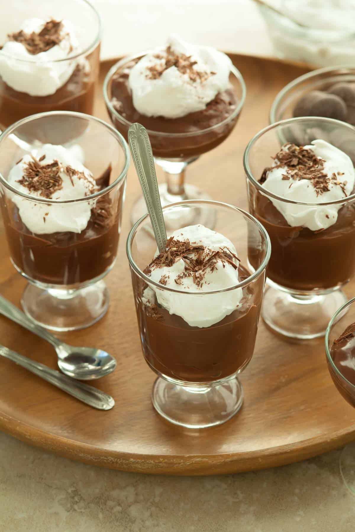 Vegan Chocolate Pudding in Cups