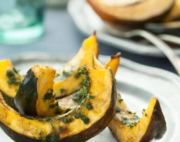 Roasted Acorn Squash with Chermoula Close Up