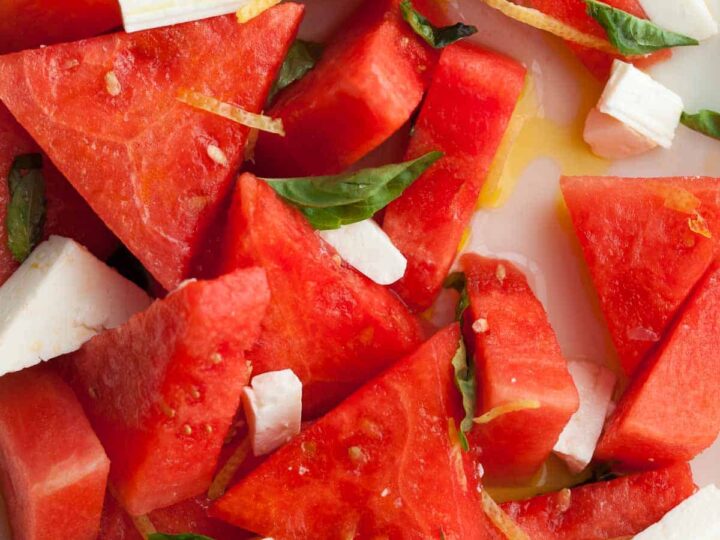 Watermelon Basil Salad