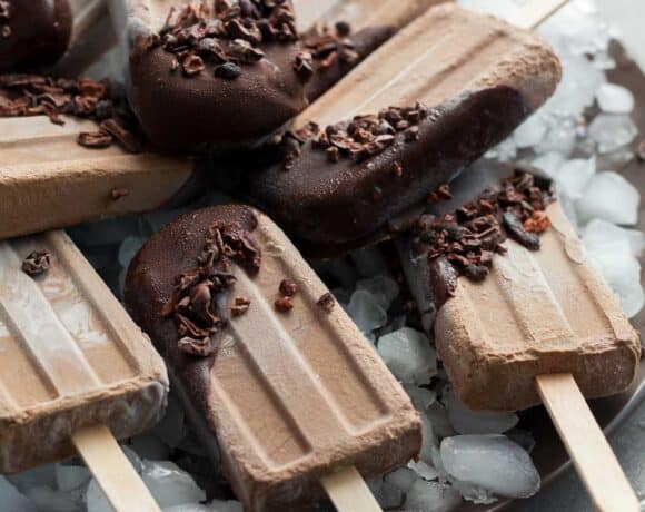 Healthy Chocolate Popsicles