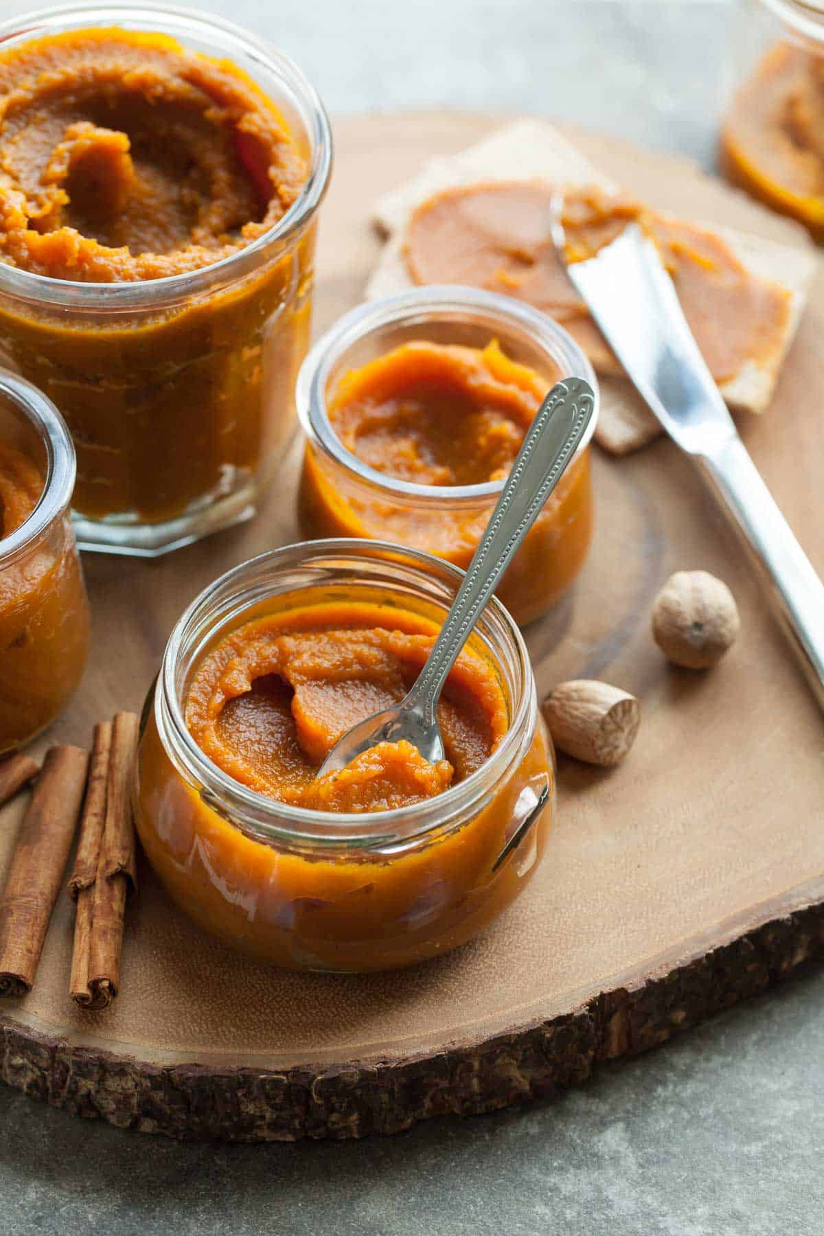 Butternut Squash Butter in Jars