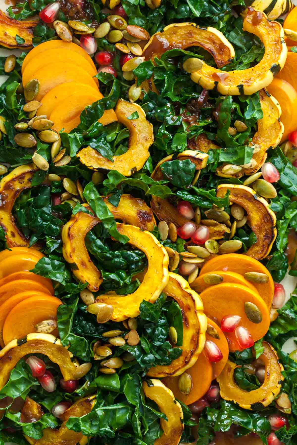 Delicata Squash Salad Close up