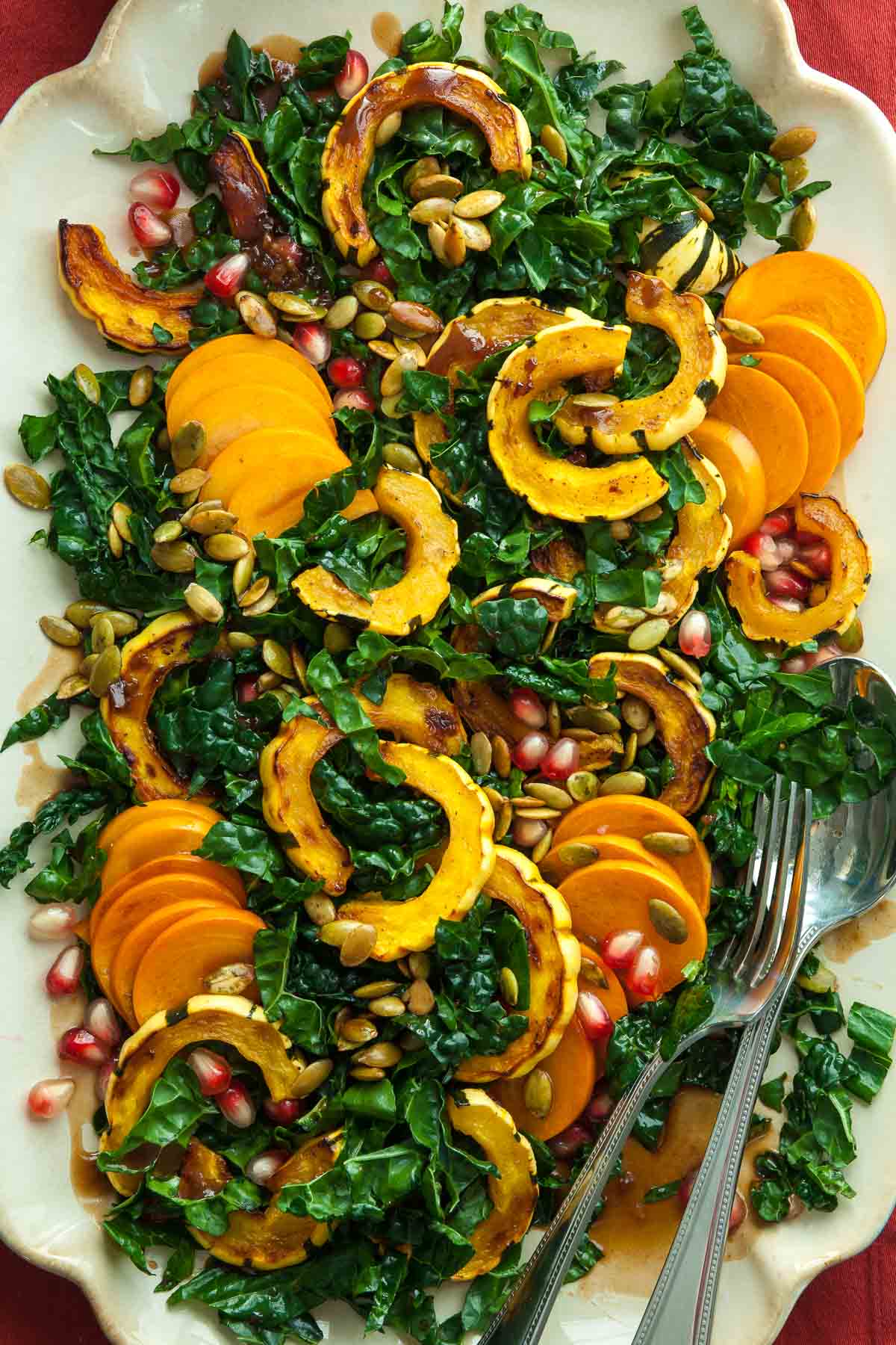 Delicata Squash Salad on Platter