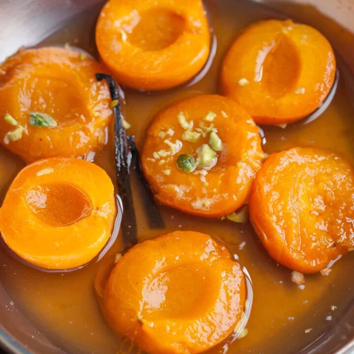 Poached Apricots