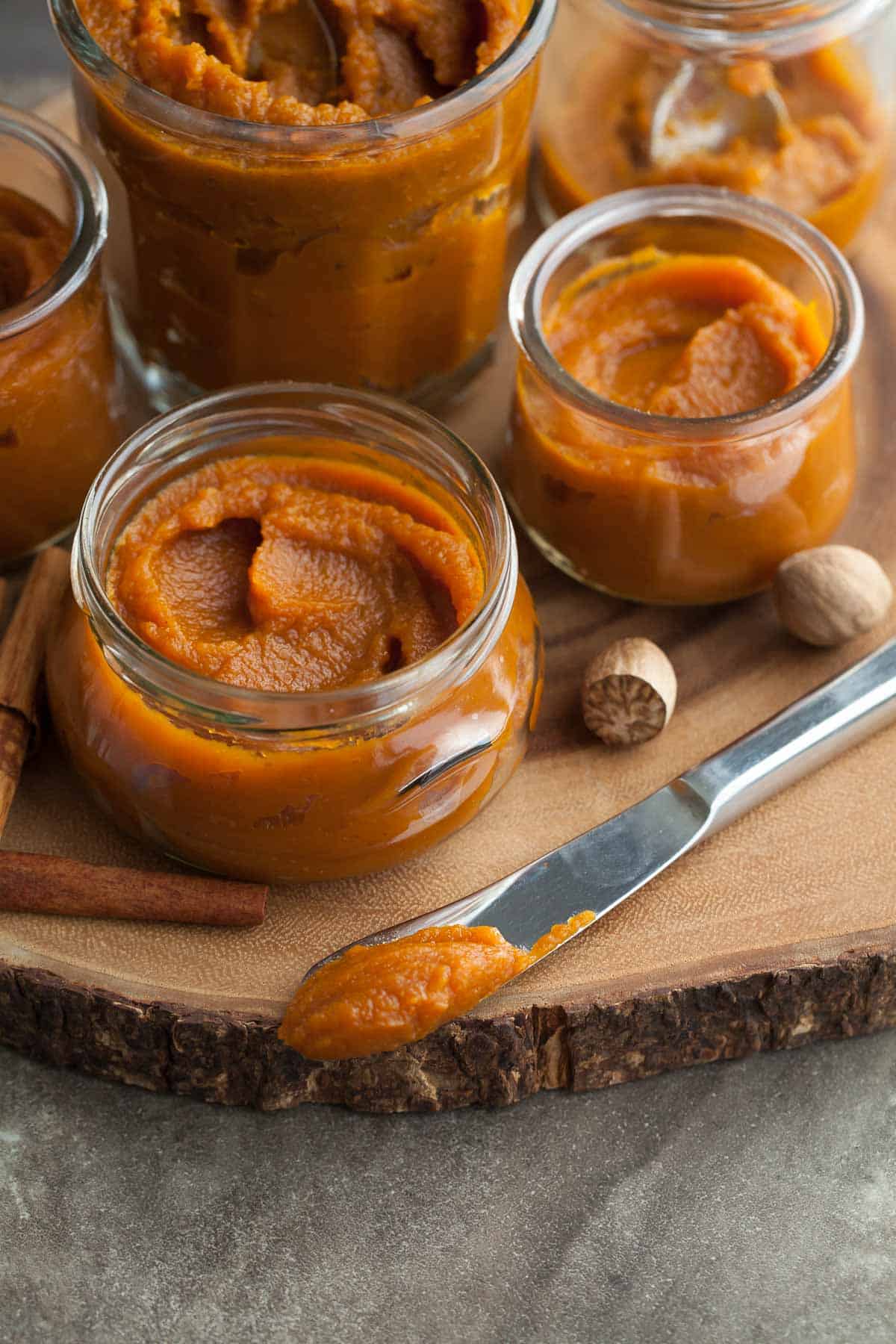 Butternut Squash Butter on Knife