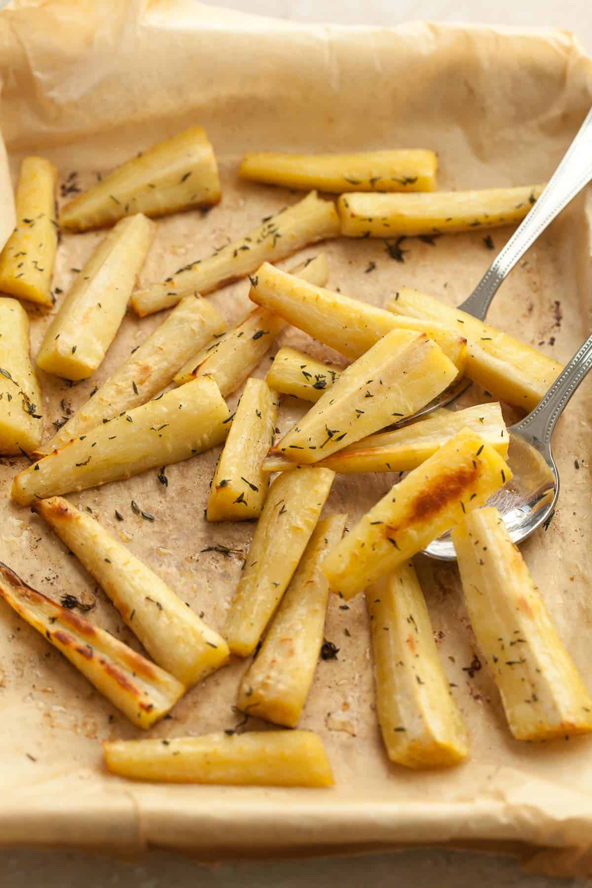 Roasted Parsnips with Thyme