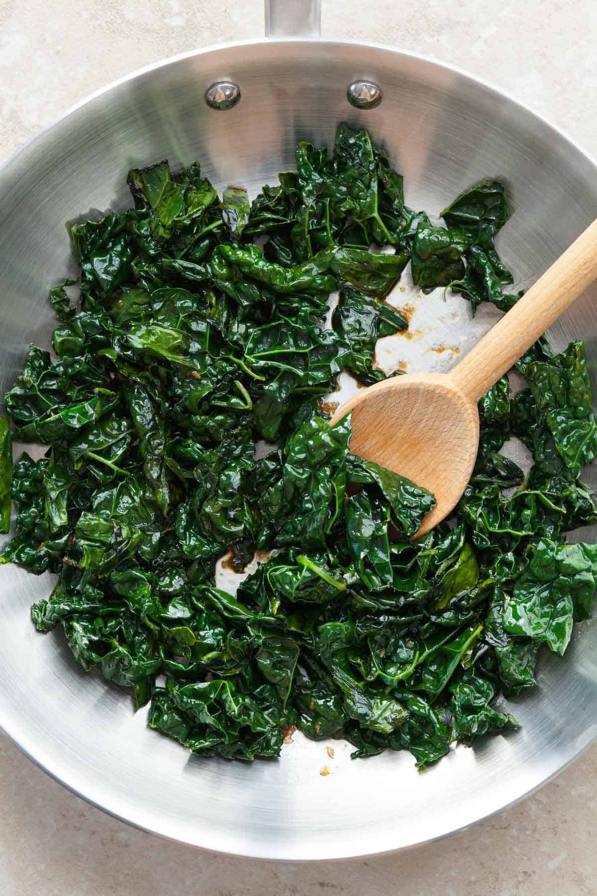 Sauteed Kale Close Up