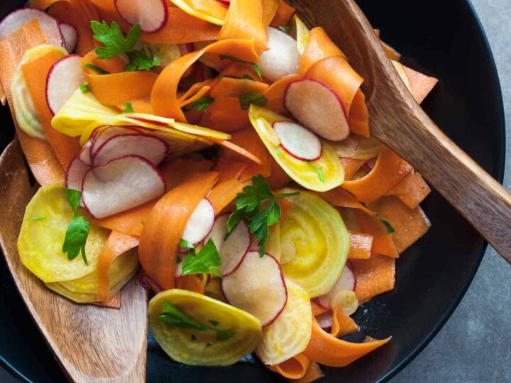 Beet and Carrot Salad in Bowl