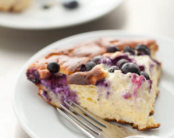 Blueberry Omelette Slice