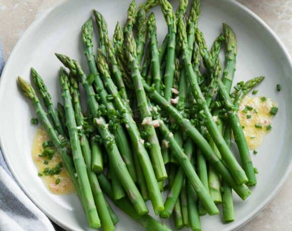 Cold Asparagus Salad with Dijon Mustard Vinaigrette