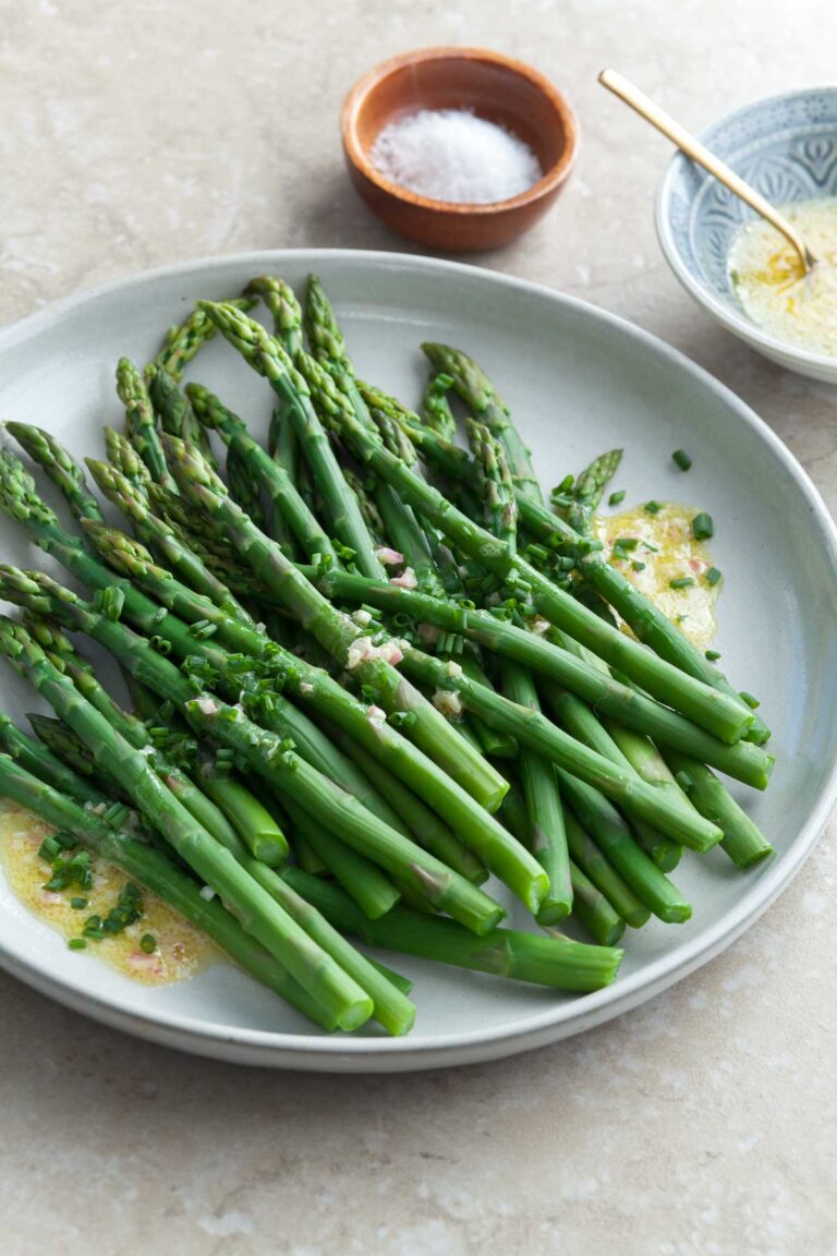Cold Asparagus Salad With Mustard Vinaigrette Cold asparagus salad with mustard vinaigrette