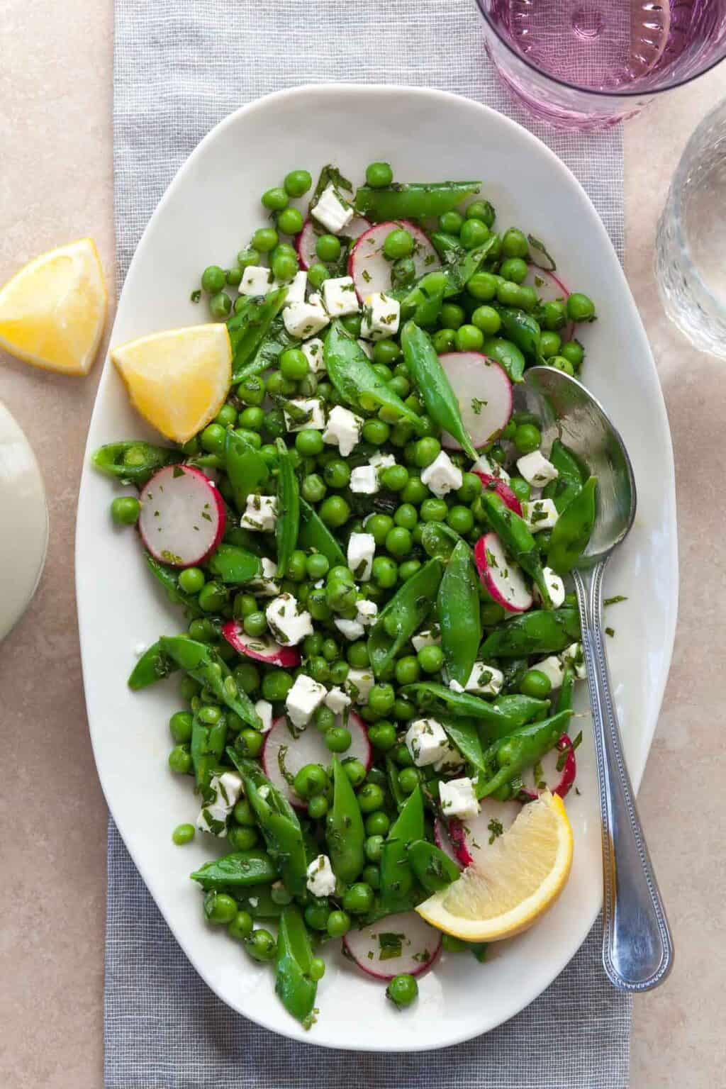 Spring Pea Salad (Fresh, Healthy & Light)