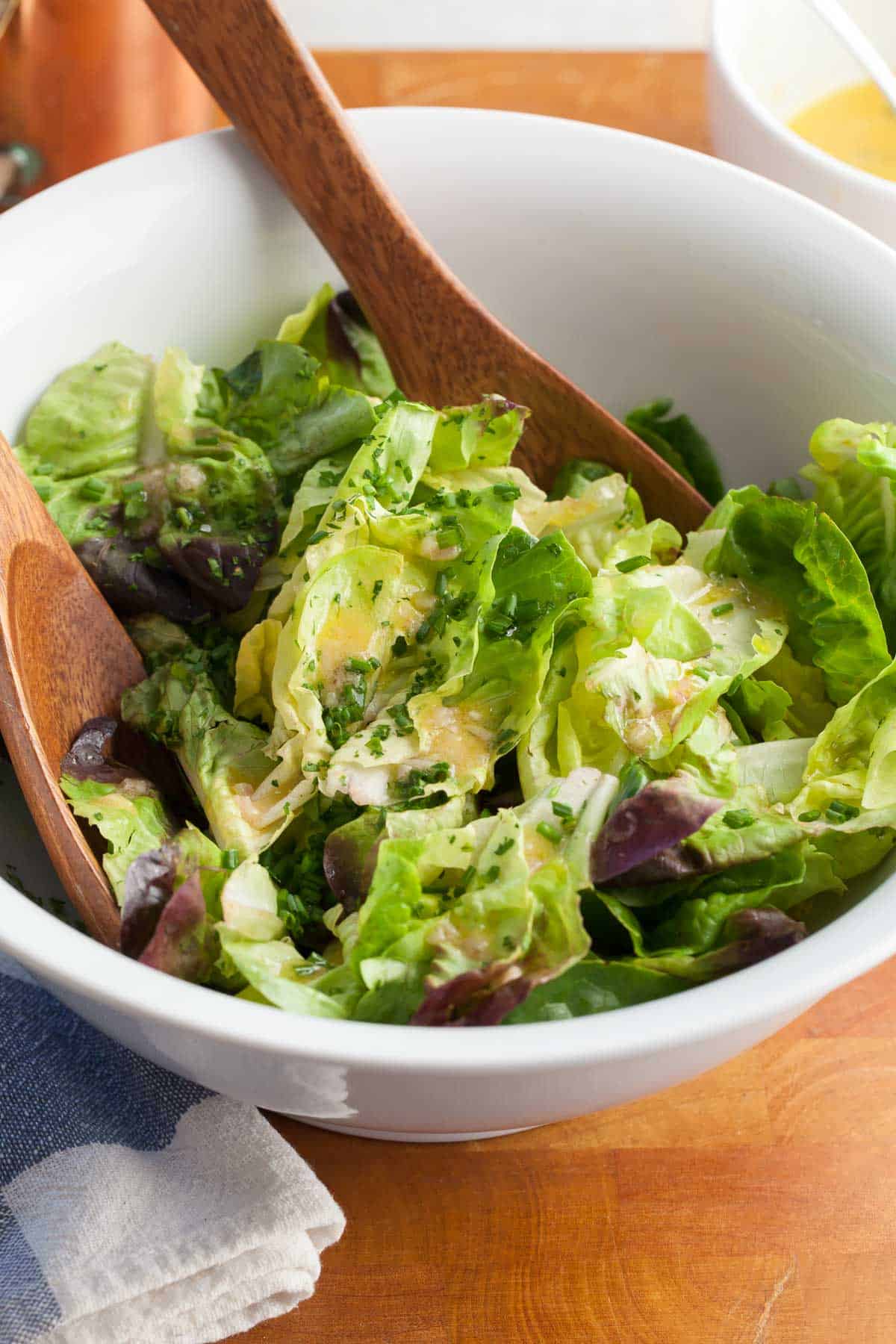 French Bistro Salad in Salad Bowl