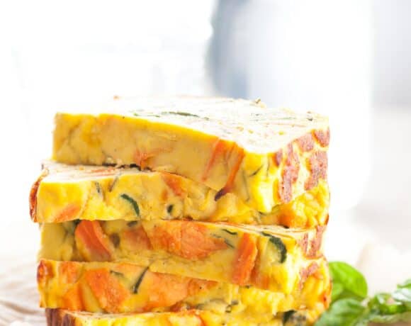 Savory Vegetable Cake in Slices