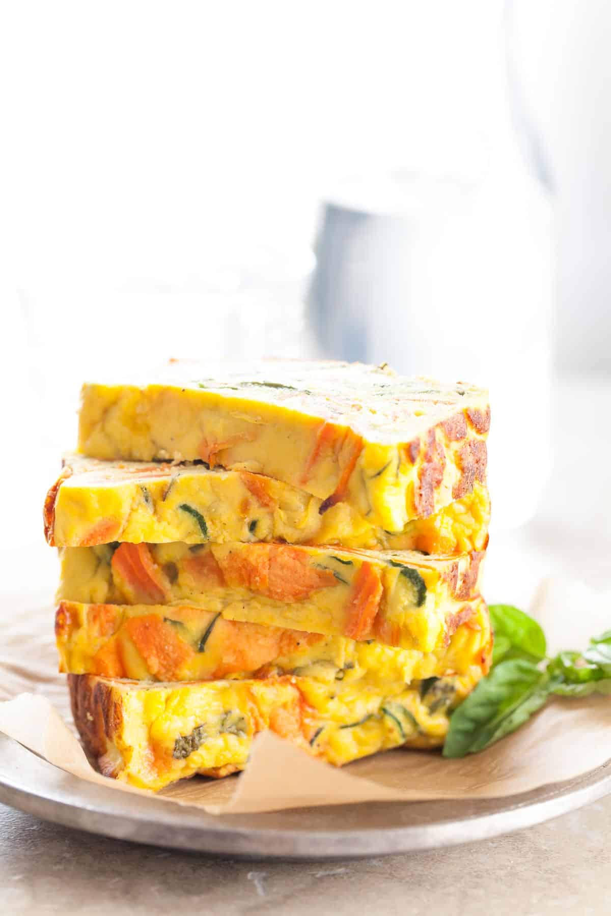 Savory Vegetable Cake in Slices
