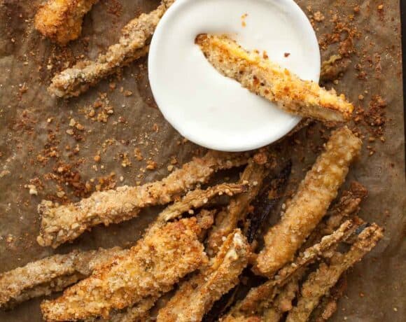 Eggplant Fries on Sheet Pan