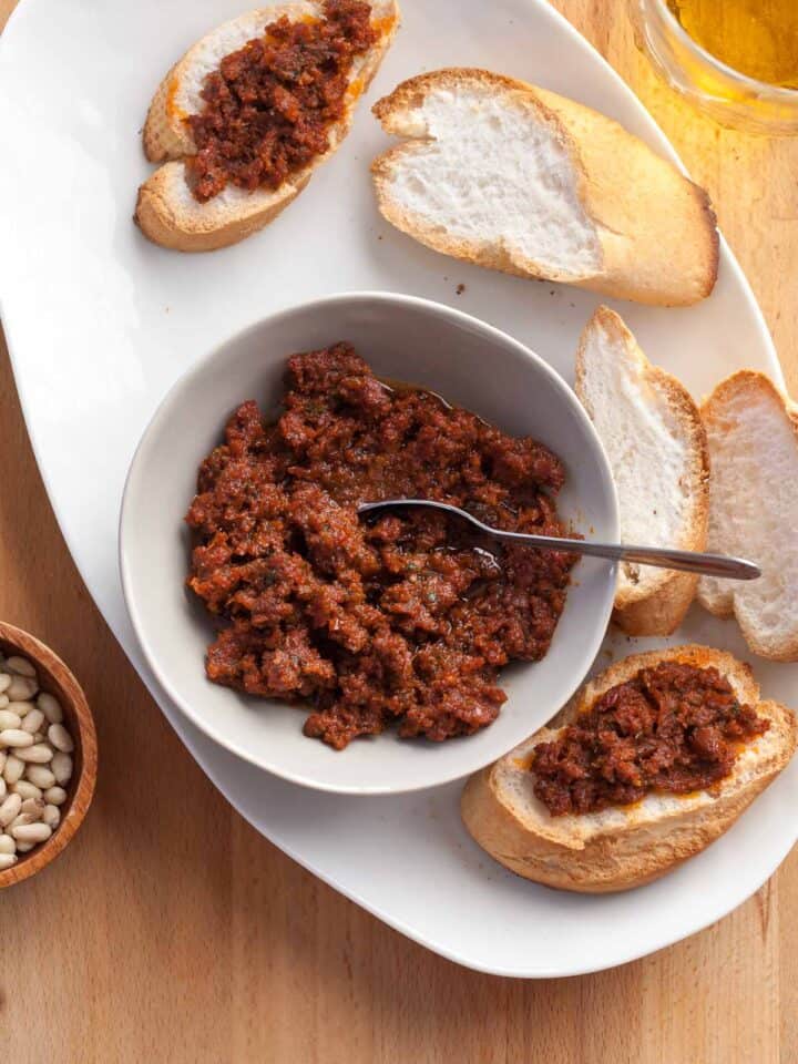 Sundried Tomato Spread Top View