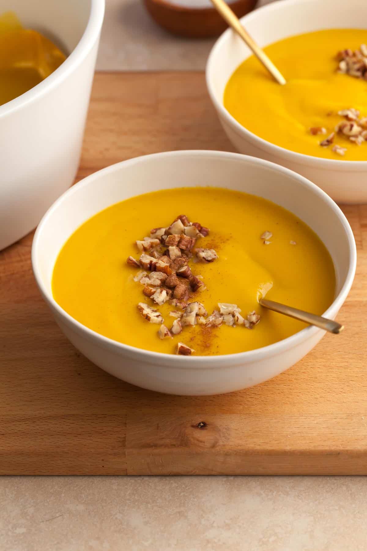 Healthy Pumpkin Soup Close Up