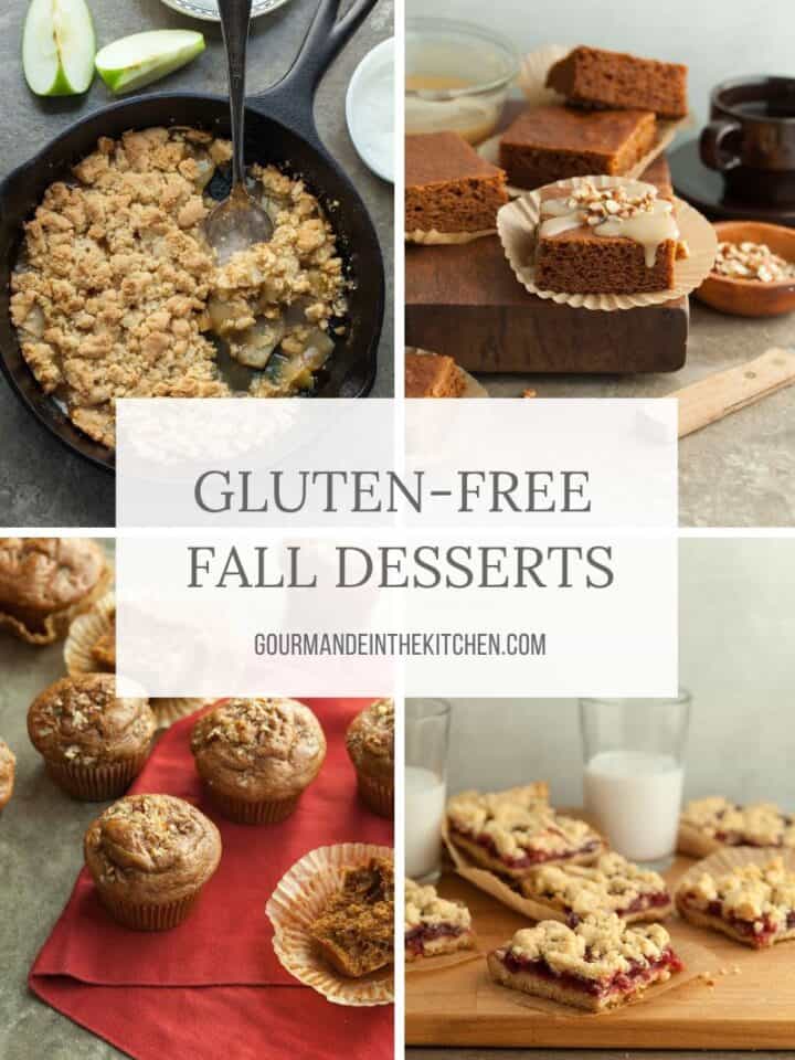 10 fall desserts including apple crumble, pumpkin bars, pumpkin muffins and cranberry bars