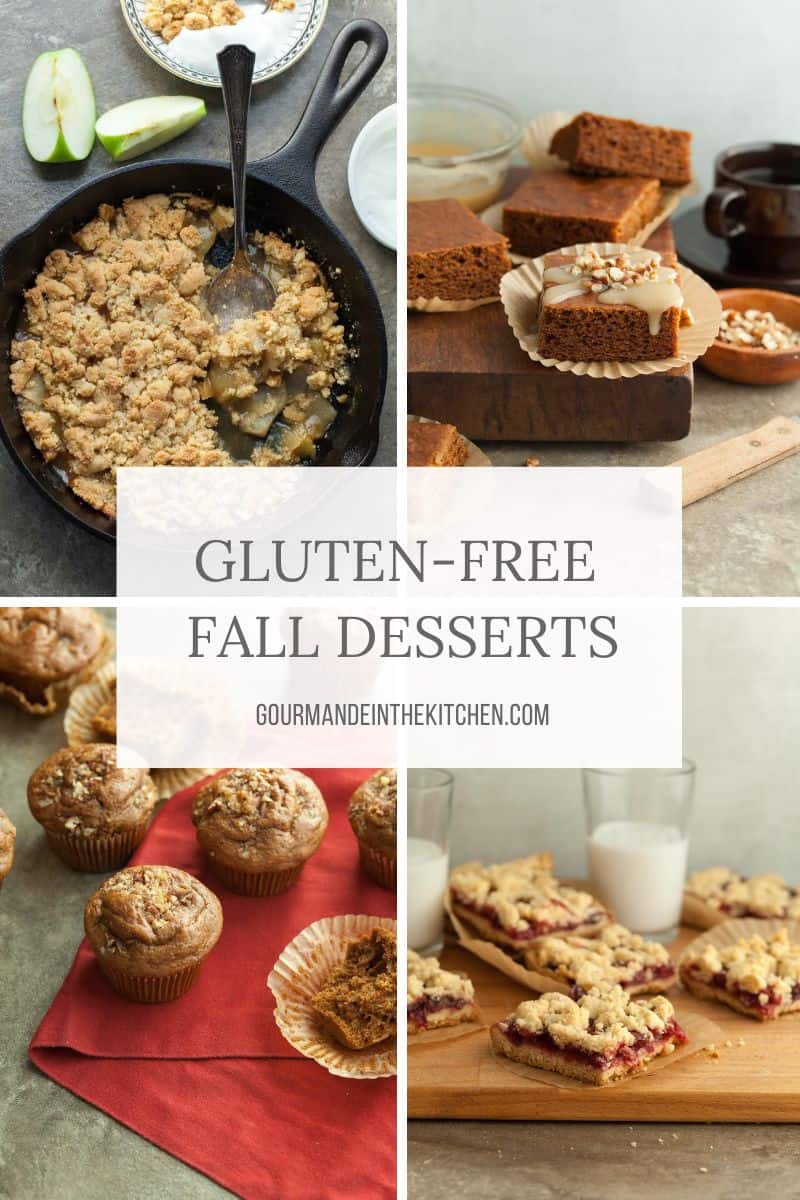 10 fall desserts including apple crumble, pumpkin bars, pumpkin muffins and cranberry bars